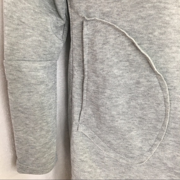 Grey Long sleeve casual hooded sweatshirt - Picture 3 of 4